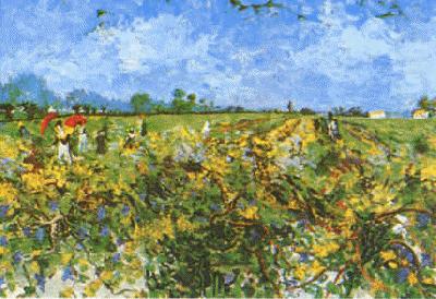 Vincent Van Gogh Green Vineyard china oil painting image